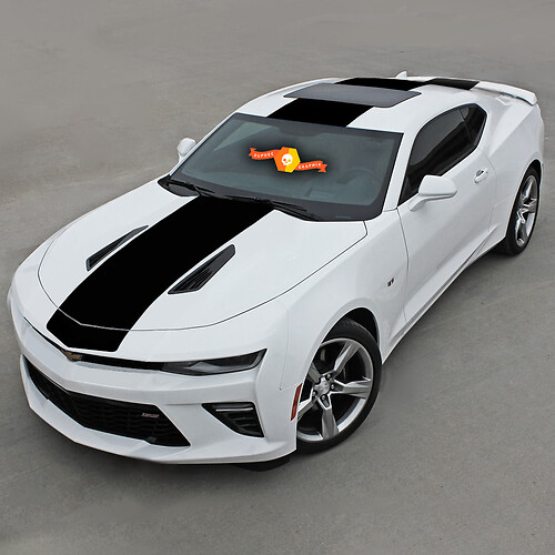 Chevrolet Camaro 2016-2018 Ngumum Stripes Hood, Roof & Rear
