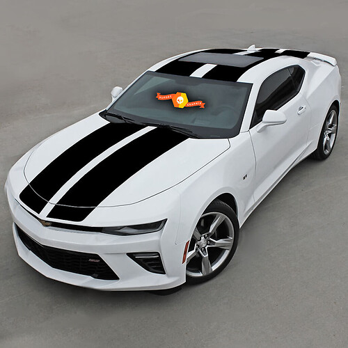 Over The Top Racing Double Vinyl Stripes Vinyl Decal Sticker for Chevrolet Camaro
