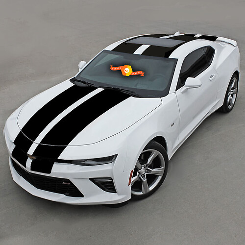 Over The Top Racing Double Vinyl Stripes Vinyl Decal Sticker for Chevrolet Camaro 2
