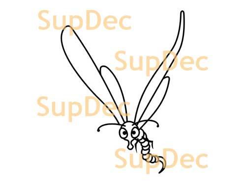 Gnat mosquito Vinyl Art Wall  Window Bathroom Sticker Decal #1