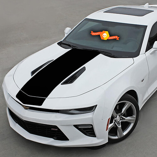 Chevrolet Camaro 2016-2018 Hood Accent Blackout Sticker Decal Vinyl Stripe