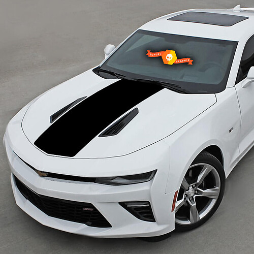 Chevrolet Camaro 2016-2018 Hood & Rear Accent Sticker Decal Vinyl Stripes