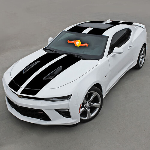 Top Racing Double Vinyl Stripes Vinyl Decal Sticker for Chevrolet Camaro