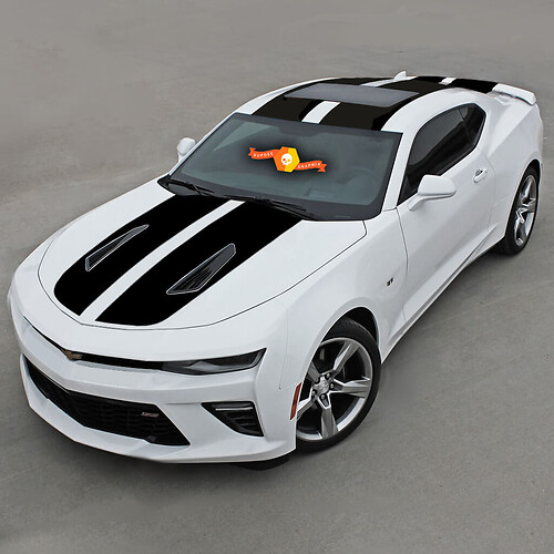 Chevrolet Camaro 2016-2018 -ss- Solid Top Double Vinyl Stripes
