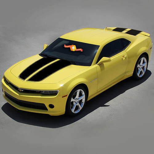 Rally Racing Stripes Set With Roof Vinyl Decal Sticker for Chevrolet Camaro