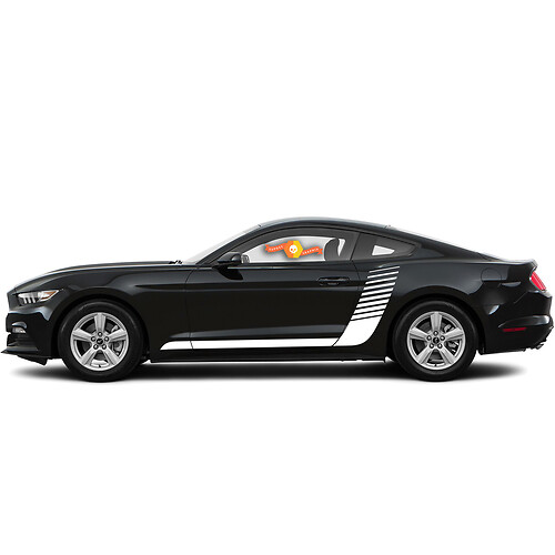 Ford Mustang 2015-2020 Side Hockey Style Strobe Stripes