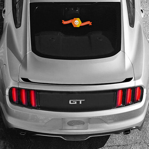 Ford Mustang 2015-2020 Lip Spoiler Overlay Accent Vinyl Sticker Decal Stripe
