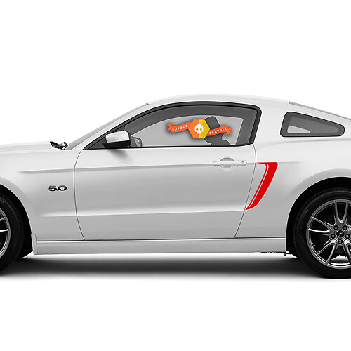 Side Accent Gill Stripes Vinyl Decal Sticker for Ford Mustang