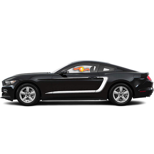 Side Accent C-stripes Vinyl Decal Sticker for Ford Mustang