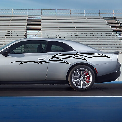 Side Tribal decal stripes for Electric Vinyl Decal Sticker for Dodge Charger