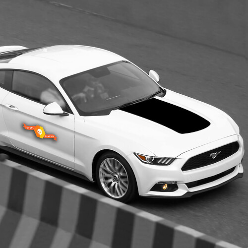 FORD MUSTANG 2015-2023 HOOD ACCENT STRIPE Sticker Decal
