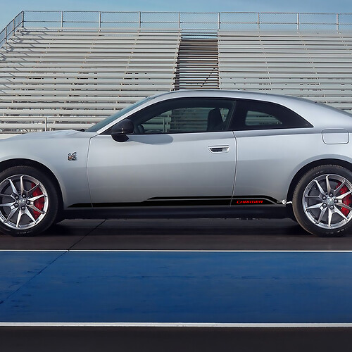 Side rocker panel decal stripes for Dodge Charger Electric 2 colors