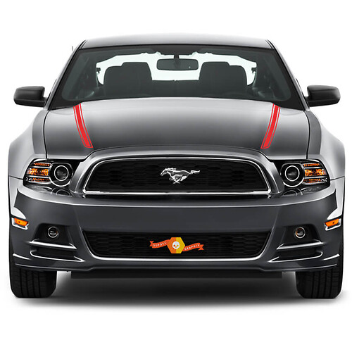 Ford Mustang 2013-2020 Hood Spear Side Accent Stripes