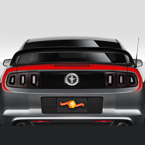 Ford Mustang 2013- 2020 Retro Style Rear Fascia Highlight Stripes
