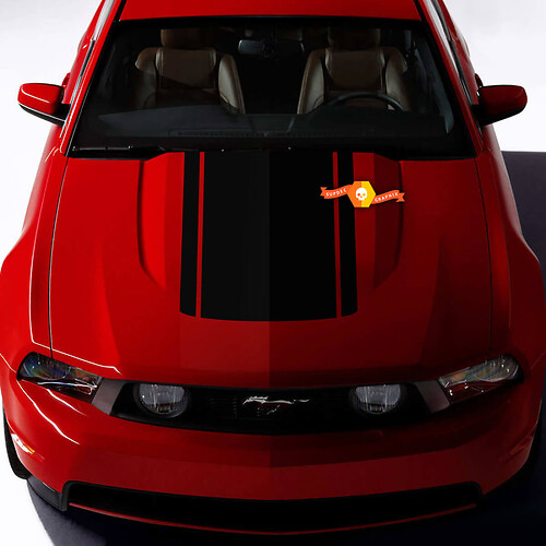 Ford Mustang Pre cut hood Sticker Decal Stripe
