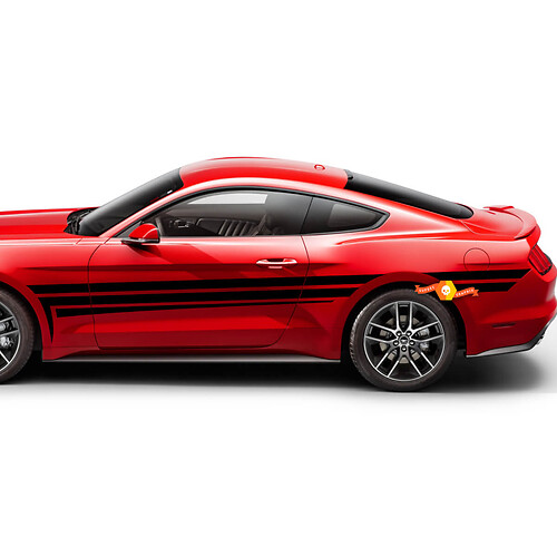 Ford Mustang 2005-2024 ପାଇଁ ସାଇଡ ଡୋର୍ ଟ୍ରିପଲ୍ ଷ୍ଟ୍ରାଇପ୍ସ ଏକ୍ସେଣ୍ଟ୍ ଡିକାଲ୍ସ ଷ୍ଟିକର୍‌ଗୁଡ଼ିକ‌
