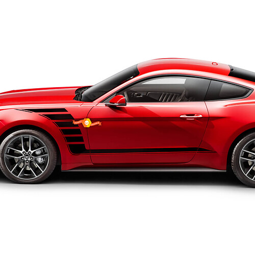 Strobe Front Panel Decals fit to Ford Mustang 2005-2024 Vinyl Stickers
