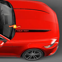 Hood Cowl Spear Stripes for Ford Mustang 2010-2024
 3