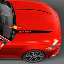 Hood Cowl Spear Stripes for Ford Mustang 2010-2024
 4