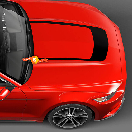 Hood Accent U-stripe Sticker Decal for Ford Mustang 2005-2024