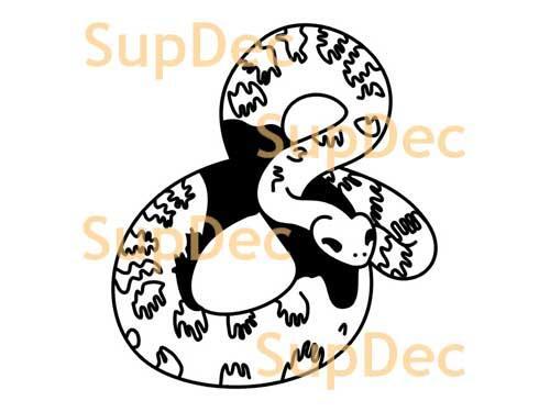Snake Vinyl Art Wall  Window Bathroom Sticker Decal removable#13