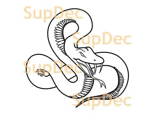 Snake Vinyl Art Wall  Window Bathroom Sticker Decal removable#16