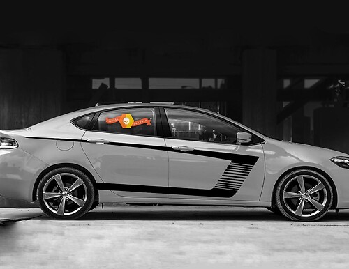 Side Accent Sport C-stripes Vinyl Decal Sticker for Dodge Dart