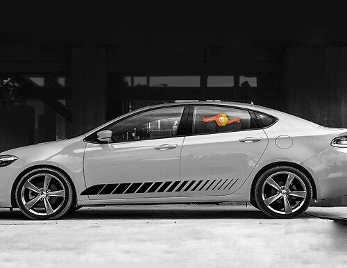 Dodge Dart 2013-2020 Rocker Panel Strobe Side Stripes