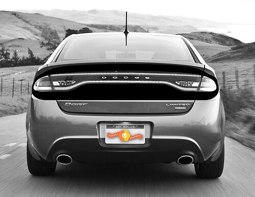 Rear Deck Accent Blackout Stripes Vinyl Decal Sticker for Dodge Dart