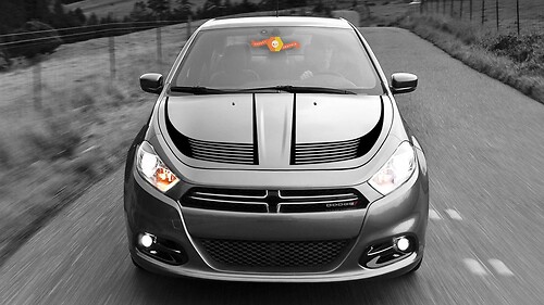 Hood Accent Strobe Stripes for Dodge Dart 2013-2020