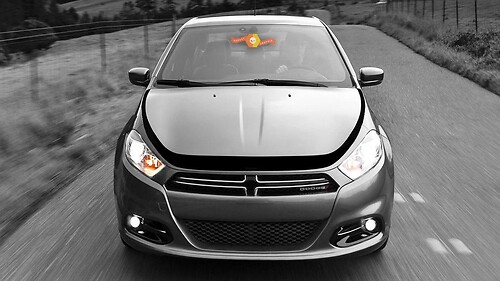 Hood Outline Accent Stripes Vinyl Decal Sticker for Dodge Dart