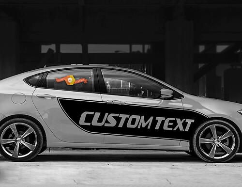 Side Accent Sport Stripes Vinyl Decal Sticker for Dodge Dart