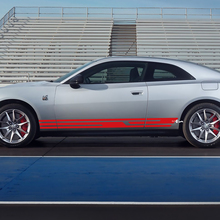 Side rocker panel decal stripes for Dodge Charger Electric 2 3