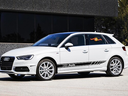 Audi A3 A4 A5 A6 A8 Q7 S4 S5 S6 RS4 RS5 RS6 2x тело декал страпице стикер лого
