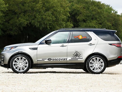 LAND ROVER DISCOVERY 4x side stripe decal vinyl graphics sticker compass logo