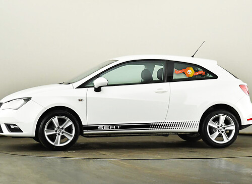 2X seat side stripes vinyl body decal sticker graphics ibiza leon altea arosa alhambra cordoba exeo inca toledo
