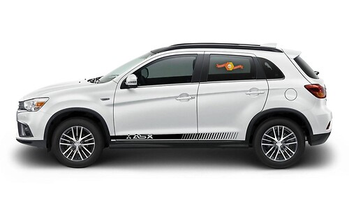 MITSUBISHI ASX 2x side stripes body decal vinyl graphics sticker hight quality