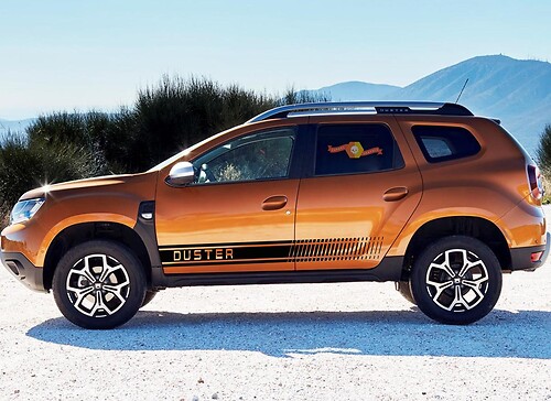DUSTER Renault Dacia 2x side stripes body decal vinyl graphics sticker logo