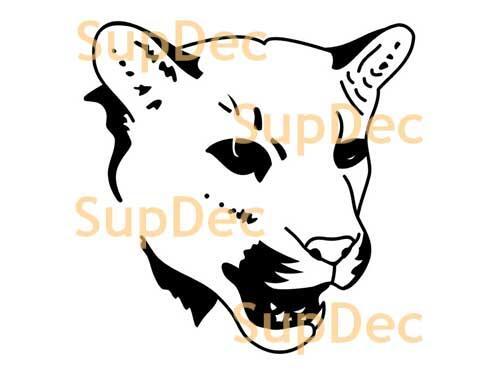 Tiger wild cat Vinyl Wall  Window Bathroom Sticker Decal #3