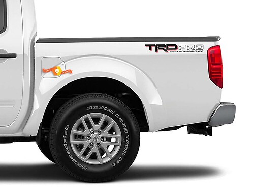 2x TRD PRO Toyota Racing Development Tacoma Tundra Bed Side Vinyl Decal Sticker 2 Colors