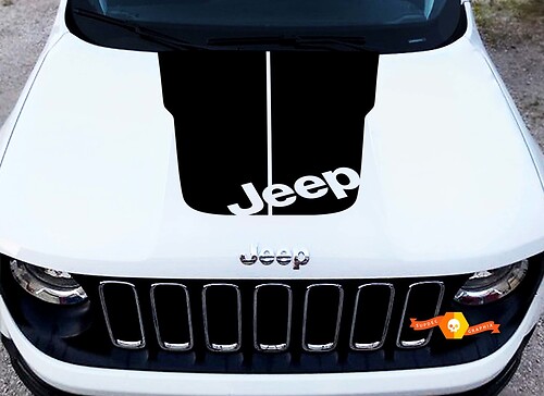 2018 Jeep Cherokee Trailhawk Vinyl Hood Decal Sticker Graphic