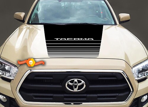 Toyota Tacoma Vinyl Hood Decal Sticker Graphics Stripe 2016-2019
