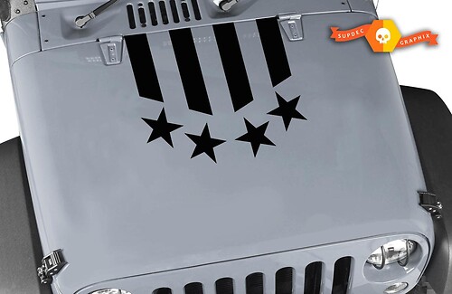 FREEDOM FIGHTER Vehicle Hood decal, graphics vinyl stickers 