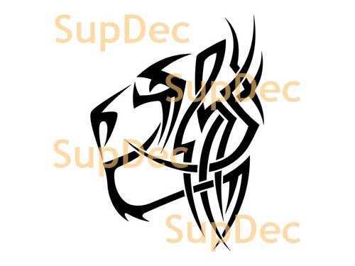 Tiger wild cat Vinyl Wall  Window Bathroom Sticker Decal #7