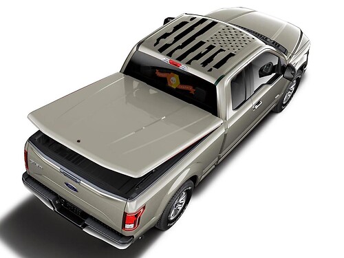 Ford F150 Distressed Flag Roof Panel Sunroof Sticker Decal F-250 F-350 2015 - 2019