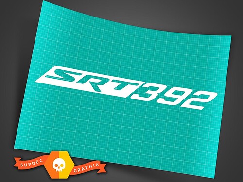DODGE SRT-392 GRAPHIC Sticker Decal STRIPE - Dodge SRT - 392
