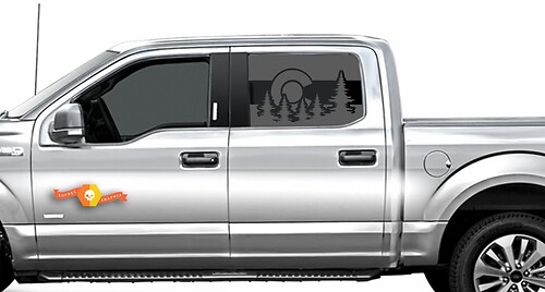 State of Colora Flag Stickers Decals windows - Fits 2015-2018 Ford Raptor f-150 Sport
