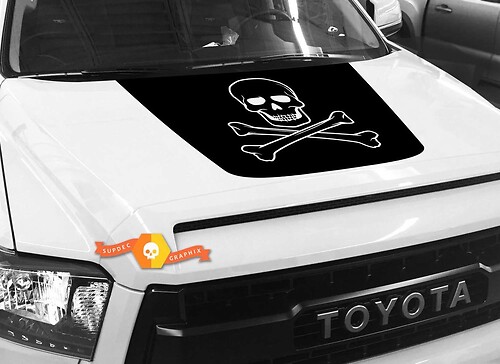 Skull Hood graphics Sticker Decal for TOYOTA TUNDRA 2014 2015 2016 2017 2018 #1