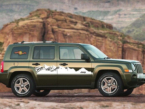2007-2017 Jeep Patriot Mountain Decals Stickers Graphics Stripes
