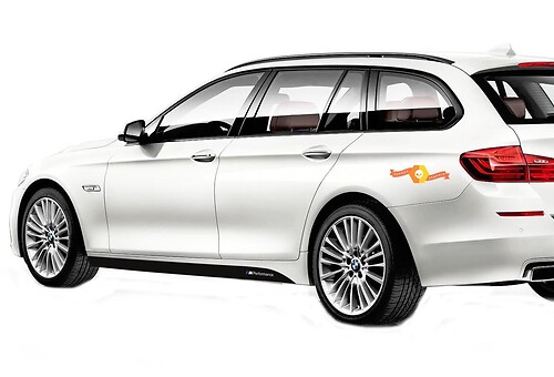 BMW F10 F11 5 Series side skirt stickers decals M SPORT MPerformance